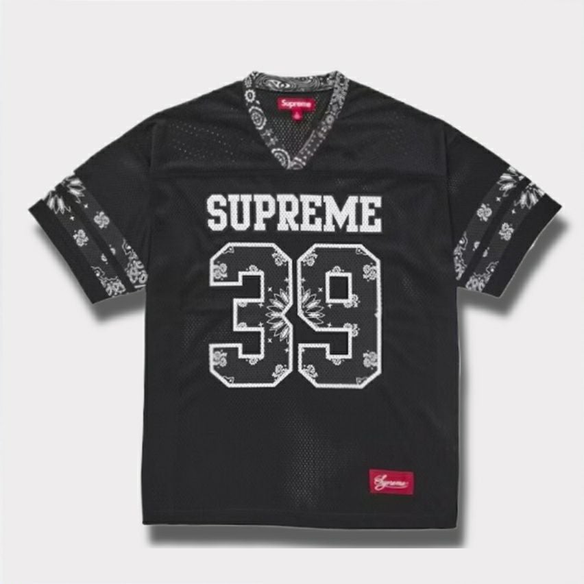 Supreme シュプリーム 2025SS Bandana Football Jersey バンダナ フットボール ジャージ ブラック 黒