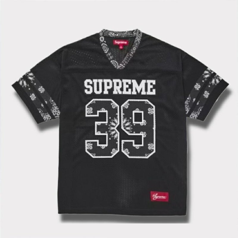 Supreme シュプリーム 2025SS Bandana Football Jersey バンダナ フットボール ジャージ ブラック 黒