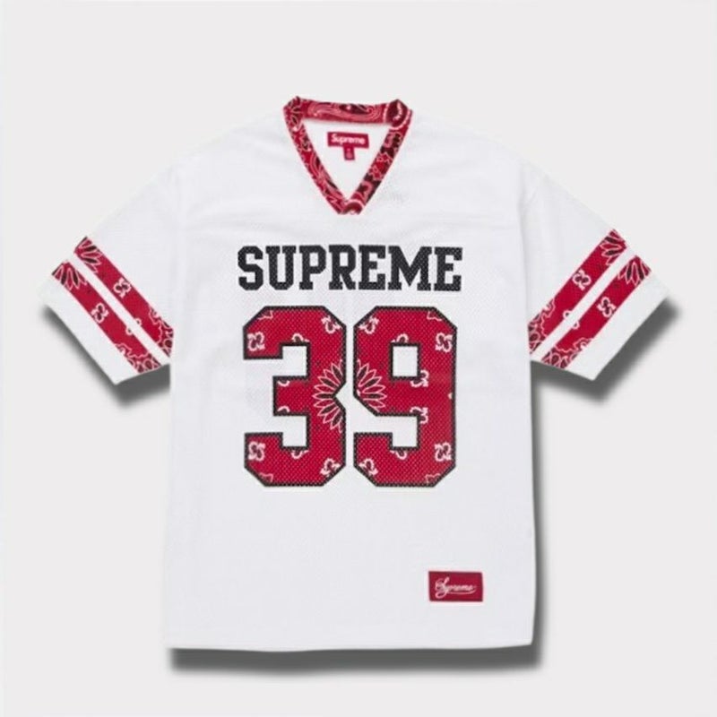  Supreme シュプリーム 2025SS Bandana Football Jersey バンダナ フットボール ジャージ ホワイト