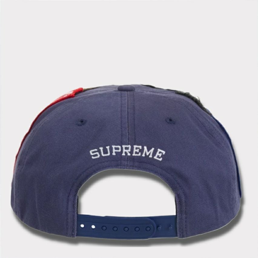 Supreme シュプリーム 2025SS Patches 6-Panel パッチ 6パネルキャップ ネイビー2