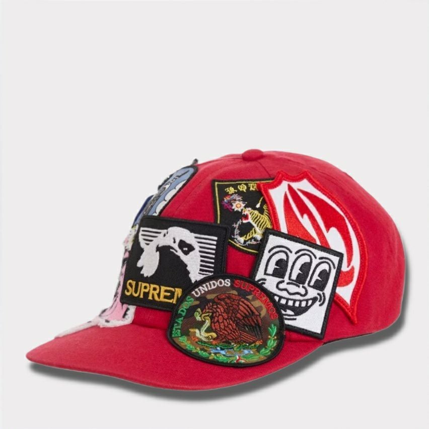 Supreme シュプリーム 2025SS Patches 6-Panel パッチ 6パネルキャップ レッド