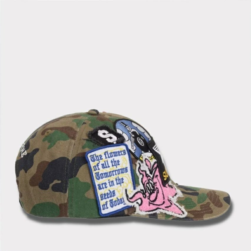  Supreme シュプリーム 2025SS Patches 6-Panel パッチ 6パネルキャップ オリーブカモ1