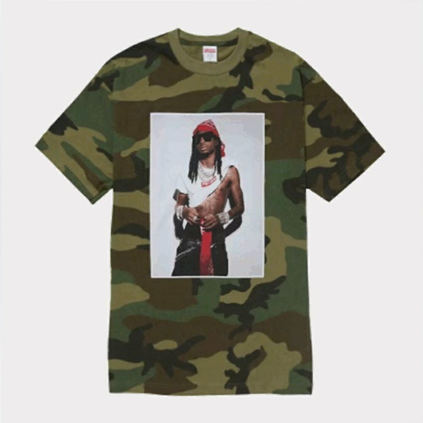  Supreme シュプリーム 2025AW Playboi Carti Tee プレイボーイカーティ Tシャツ ウッドランドカモ