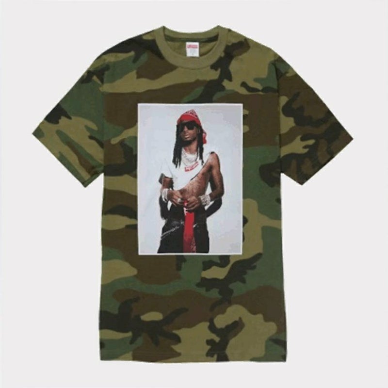  Supreme シュプリーム 2025AW Playboi Carti Tee プレイボーイカーティ Tシャツ ウッドランドカモ