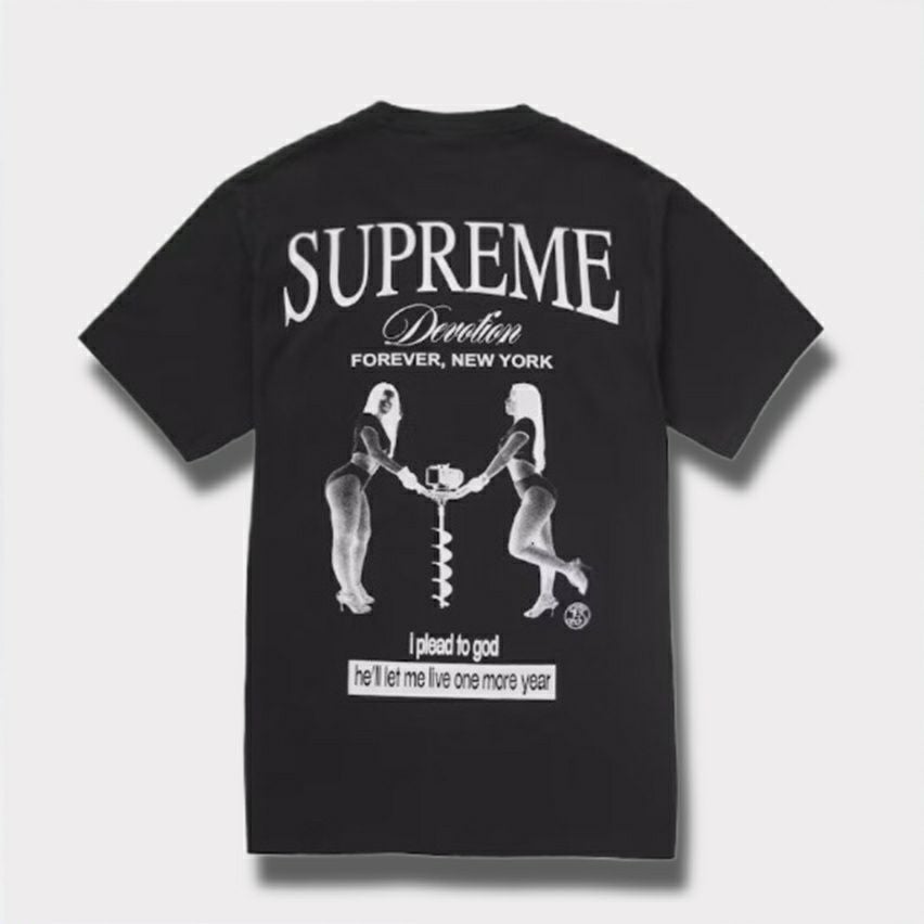 Supreme シュプリーム 2025AW Devotion Tee ディヴォーション Tシャツ ブラック