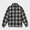 Supreme シュプリーム 2025AW Studded Shadow Plaid Zip Up Shirt スタッズ シャドウプレイド ジップアップシャツ ブラック