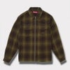 Supreme シュプリーム 2025AW Studded Shadow Plaid Zip Up Shirt スタッズ シャドウプレイド ジップアップシャツ オリーブ