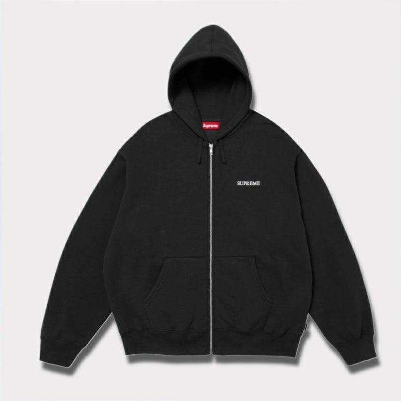 Supreme シュプリーム 2025AW IDGAF Zip Up Hooded Sweatshirt IDGAF ジップアップ フードパーカー ブラック