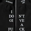 Supreme シュプリーム 2025AW IDGAF Zip Up Hooded Sweatshirt IDGAF ジップアップ フードパーカー ブラック2