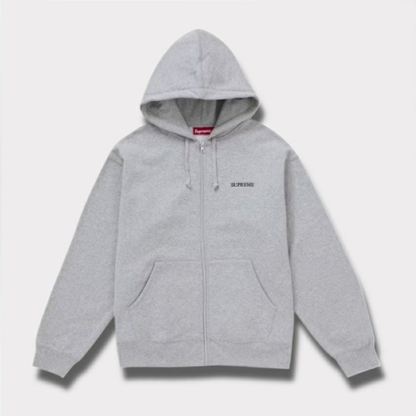 Supreme シュプリーム 2025AW IDGAF Zip Up Hooded Sweatshirt IDGAF ジップアップ フードパーカー ヘザーグレー
