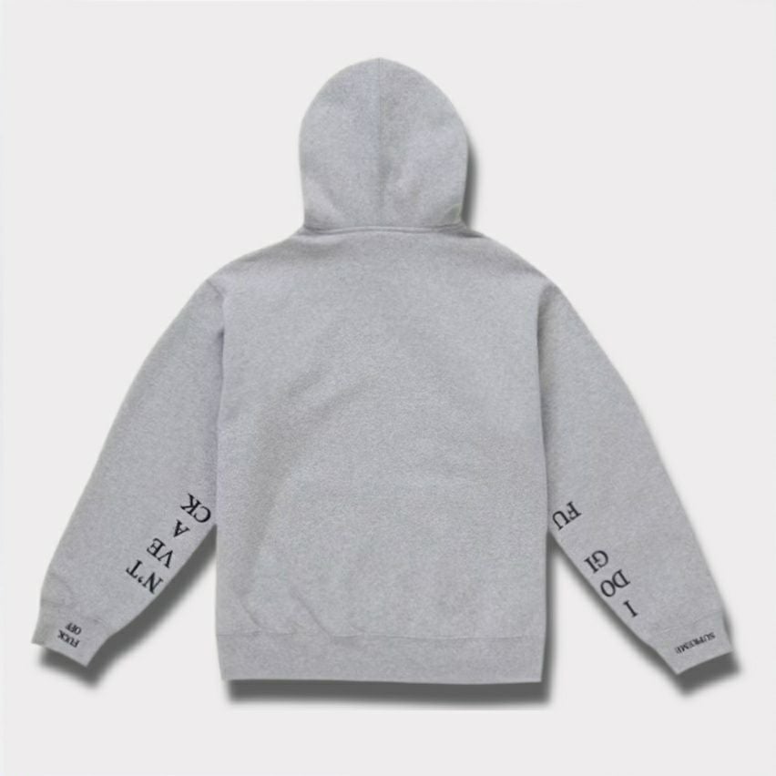 Supreme シュプリーム 2025AW IDGAF Zip Up Hooded Sweatshirt IDGAF ジップアップ フードパーカー ヘザーグレー1