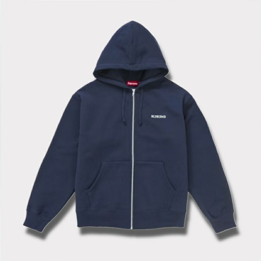 Supreme シュプリーム 2025AW IDGAF Zip Up Hooded Sweatshirt IDGAF ジップアップ フードパーカー ネイビー