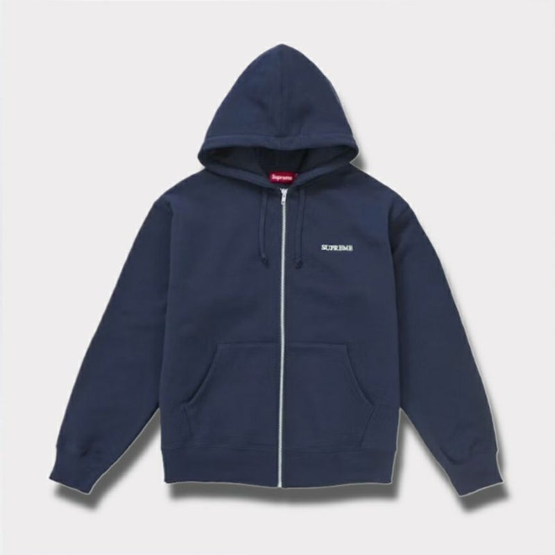 Supreme シュプリーム 2025AW IDGAF Zip Up Hooded Sweatshirt IDGAF ジップアップ フードパーカー ネイビー