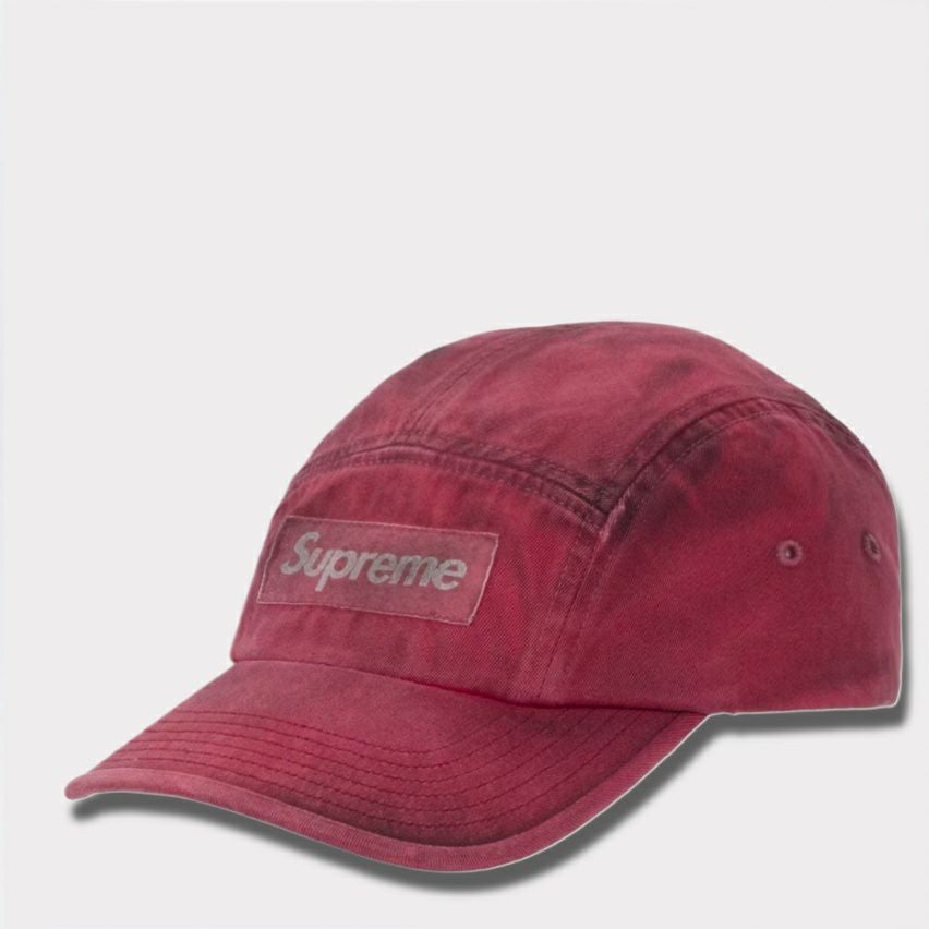  Supreme シュプリーム 2025AW Overdyed Camp Cap オーバーダイド キャンプキャップ　レッド