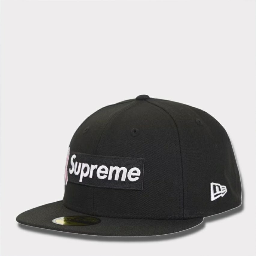 Supreme シュプリーム 2025AW Breast Cancer Awareness Box Logo New Era Cap ブレストキャンサーアウェアネス ボックスロゴ ニューエラキャップ ブラック