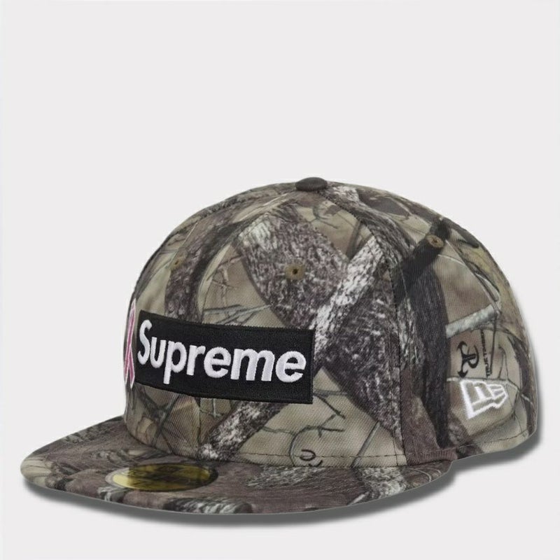 Supreme シュプリーム 2025AW Breast Cancer Awareness Box Logo New Era Cap ブレストキャンサーアウェアネス ボックスロゴ ニューエラキャップ トゥルーティンバー HTC フォールカモ