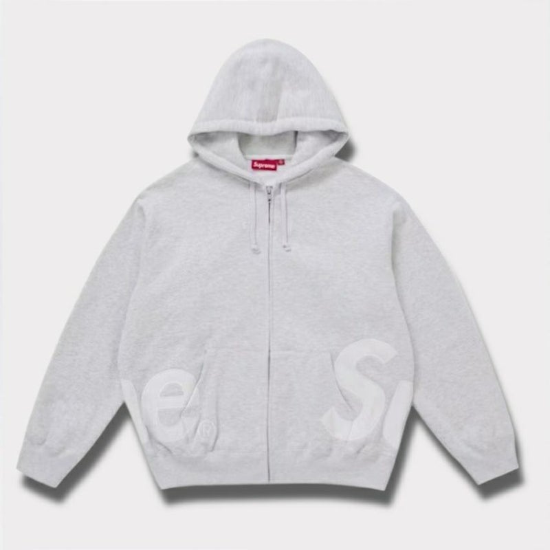 Supreme シュプリーム 2025SS Big Logo Zip Up Hooded Sweatshirt ビッグロゴ ジップアップ フードパーカー アッシュグレーSupreme シュプリーム 2025SS Big Logo Zip Up Hooded Sweatshirt ビッグロゴ ジップアップ フードパーカー アッシュグレー