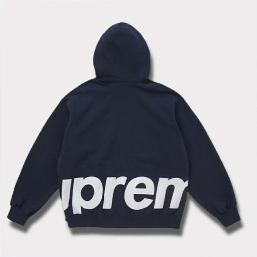 Supreme シュプリーム 2025SS Big Logo Zip Up Hooded Sweatshirt ビッグロゴ ジップアップ フードパーカー ネイビー1
