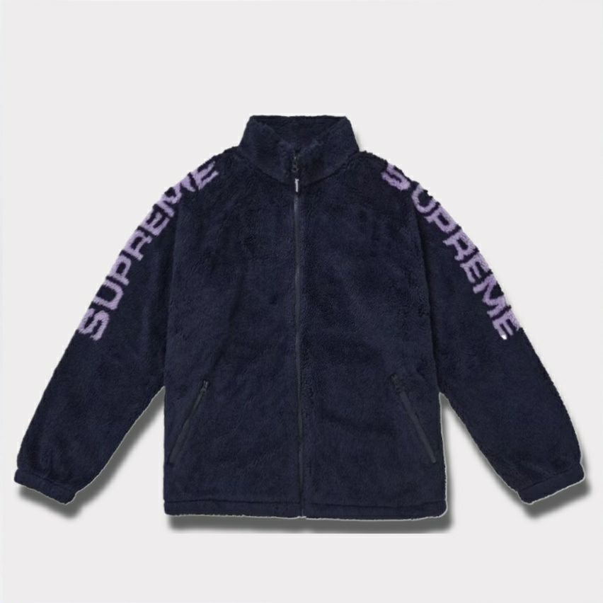 Supreme シュプリーム 2025SS Shoulder Logo Fleece Jacket ショルダーロゴ フリースジャケット ネイビー