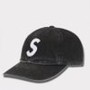 Supreme シュプリーム 2025AW Pigment Coated 2-Tone S Logo 6-Panel Cap ピグメントコーテッド 2トーン エスロゴ 6パネルキャップ　ブラック