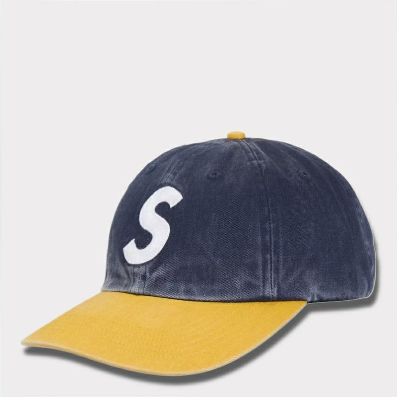 Supreme シュプリーム 2025AW Pigment Coated 2-Tone S Logo 6-Panel Cap ピグメントコーテッド 2トーン エスロゴ 6パネルキャップ　ネイビー