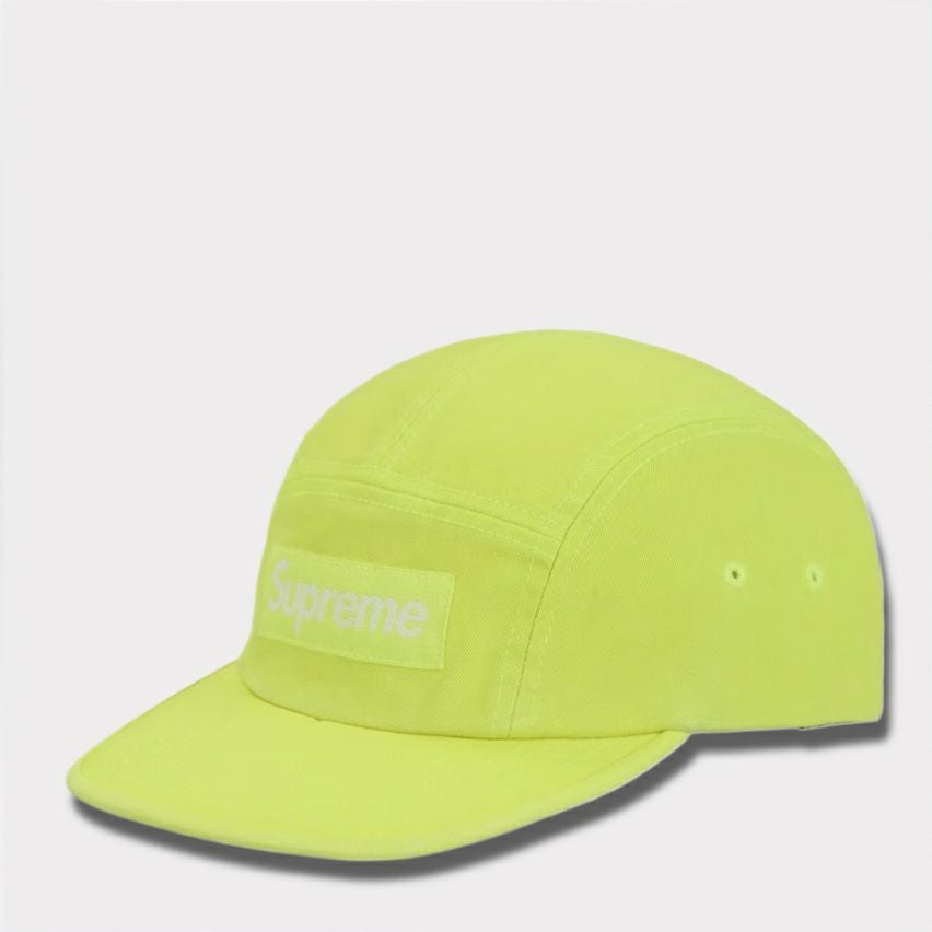 Supreme シュプリーム 2025AW Washed Chino Twill Camp Cap ウォッシュチノツイルキャンプキャップ　ネオンイエロー