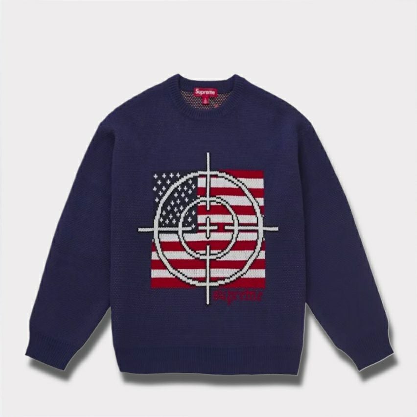  Supreme シュプリーム 2025AW Target Sweater ターゲット セーター　ネイビー