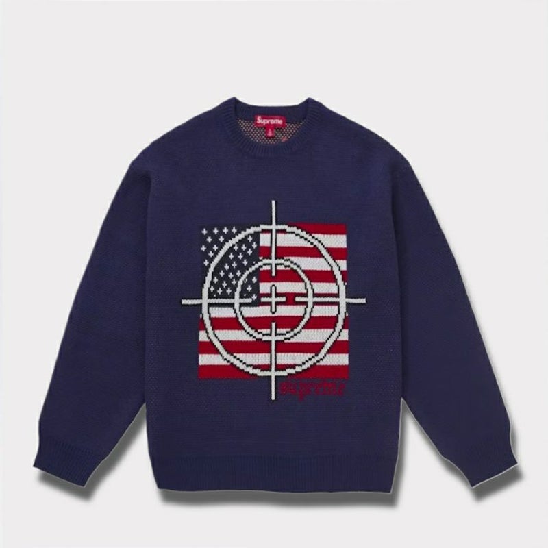  Supreme シュプリーム 2025AW Target Sweater ターゲット セーター　ネイビー