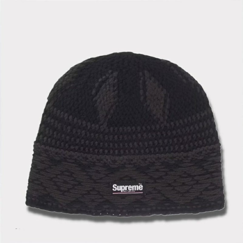 Supreme シュプリーム 2025AW Diamond Beanie ダイヤモンド ビーニー ニット帽　ブラック