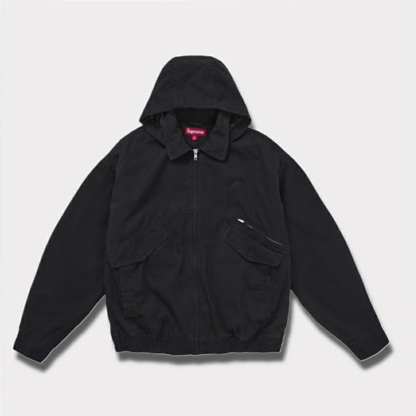 明日までの限定価格　Supreme 25aw Utility jacket SUPREME】Hooded Utility Jacket Black - 25FW (Supreme/ジャケット