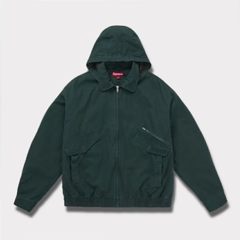 Supreme シュプリーム 2025AW Hooded Utility Jacket フード ユーティリティ ジャケット ダークグリーン