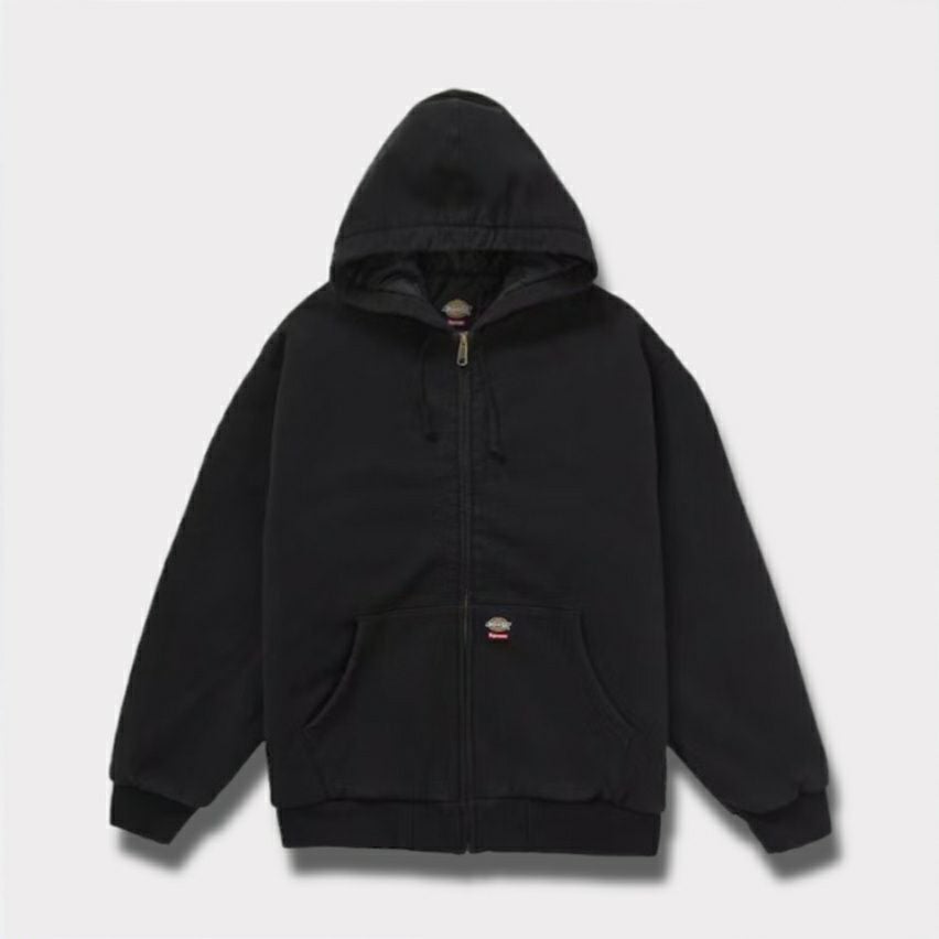 Supreme シュプリーム 2025AW Dickies Quilted Lined Zip Up Hooded Sweatshirt ディッキーズ キルテッド ラインド ジップ アップ パーカー ブラック