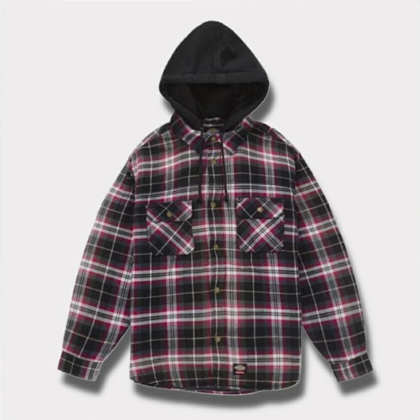 Supreme シュプリーム 2025AW Dickies Lined Zip Up Hooded Flannel Shirt　ディッキーズ ラインド ジップ アップ フード フランネル シャツ ブラック