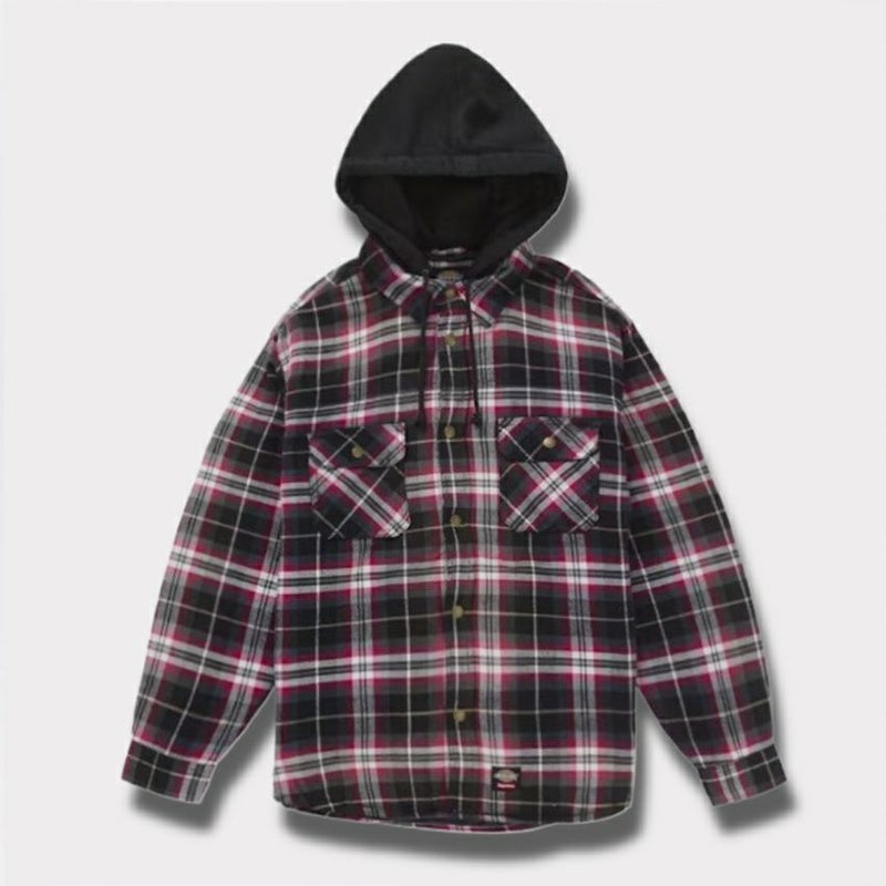 Supreme シュプリーム 2025AW Dickies Lined Zip Up Hooded Flannel Shirt　ディッキーズ ラインド ジップ アップ フード フランネル シャツ ブラック