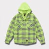 Supreme シュプリーム 2025AW Dickies Lined Zip Up Hooded Flannel Shirt　ディッキーズ ラインド ジップ アップ フード フランネル シャツ フローセントイエロー