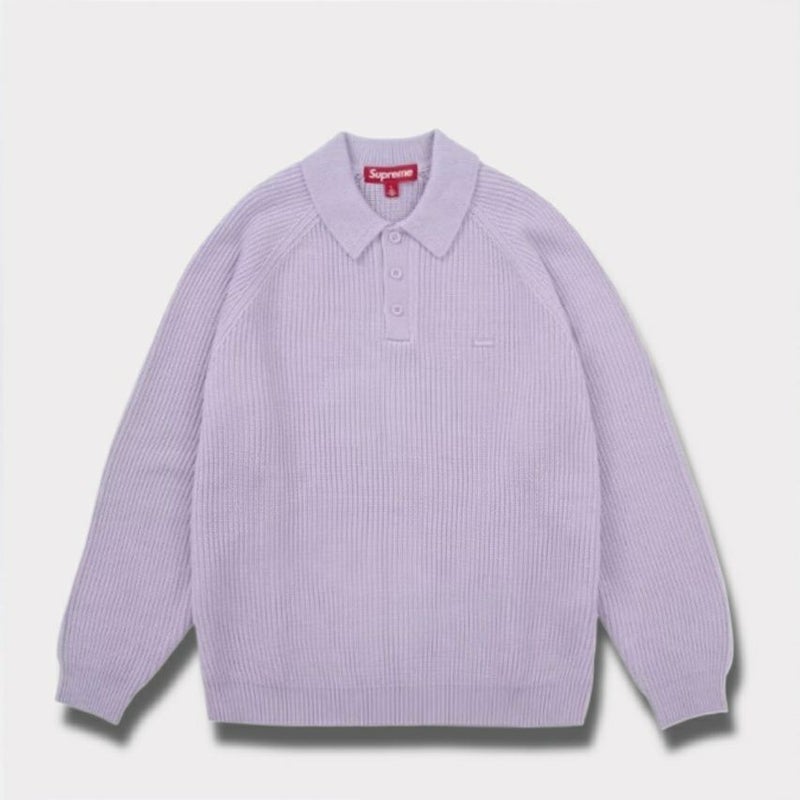 Supreme シュプリーム 2025AW Small Box Polo Sweater スモール ボックス ポロ セーター ラベンダー