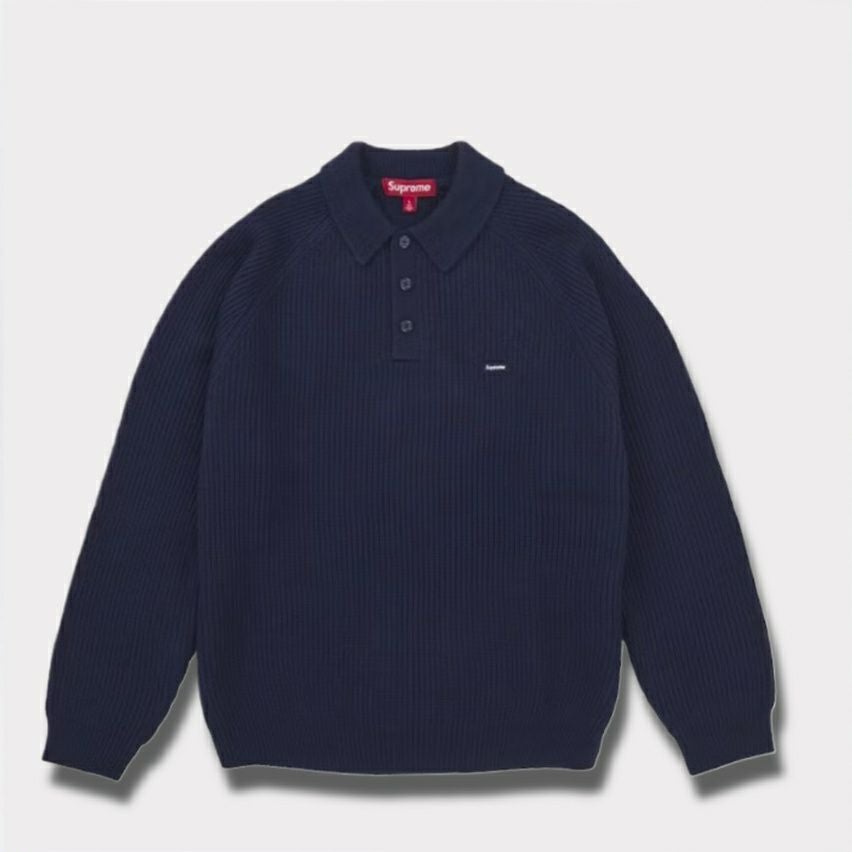  Supreme シュプリーム 2025AW Small Box Polo Sweater スモール ボックス ポロ セーター ネイビー