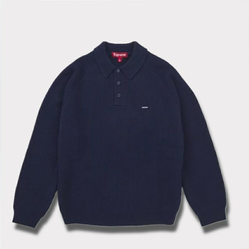  Supreme シュプリーム 2025AW Small Box Polo Sweater スモール ボックス ポロ セーター ネイビー