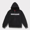 Supreme シュプリーム 2025AW Collegiate Applique Zip Up Hooded Sweatshirt　カレッジエイト アップリケ ジップアップ フードパーカー ブラック