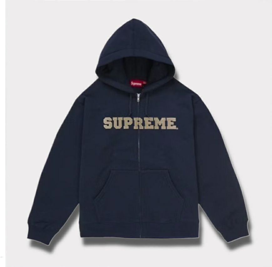 Supreme シュプリーム 2025AW Collegiate Applique Zip Up Hooded 