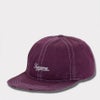 Supreme シュプリーム 2025AW Distressed Script 6-Panel　ディストレスト スクリプト 6パネルキャップ ダークパープル