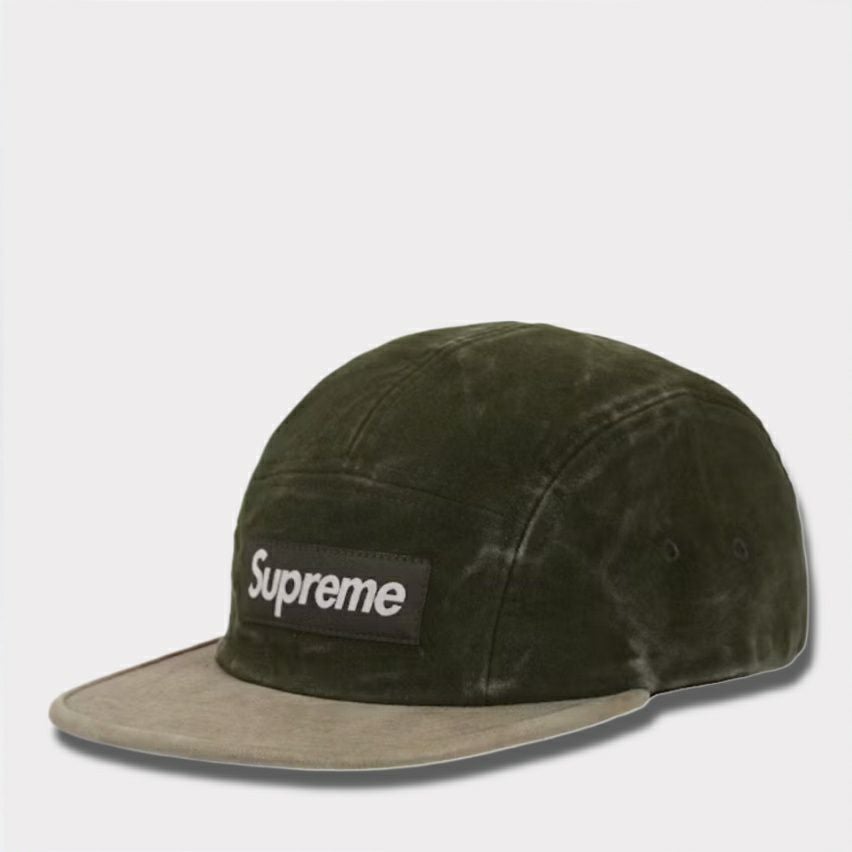 Supreme シュプリーム 2025AW 2-Tone Moleskin Camp Cap　2 トーン モールスキン キャンプ キャップ　ダークオリーブ