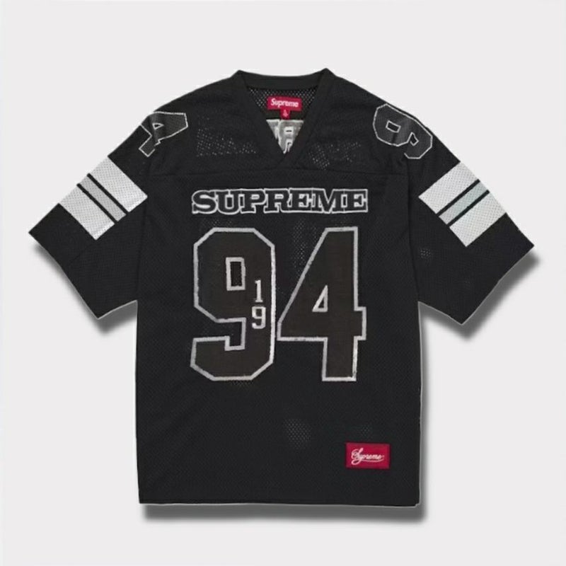 Supreme シュプリーム 2025AW Sequin Football Jersey シークイン フットボールジャージ　ブラック