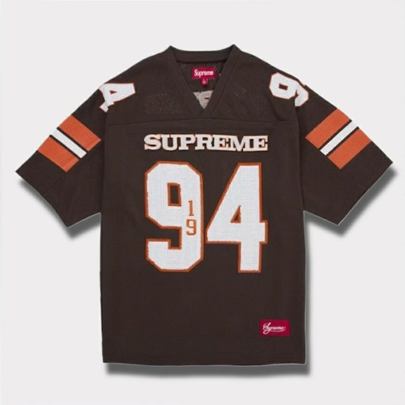 Supreme シュプリーム 2025AW Sequin Football Jersey シークイン フットボールジャージ　ブラウン
