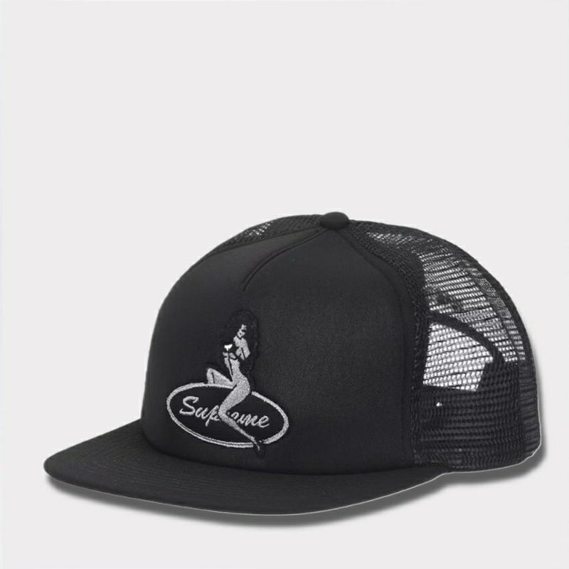 Supreme シュプリーム 2025AW Pinup Mesh Back 5-Panel Capピンアップ メッシュバック 5パネルキャップ　ブラック