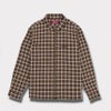 Supreme シュプリーム 2025AW Metallic Plaid Zip Up Shirt メタリック プレイド ジップアップ シャツ　ブラウン