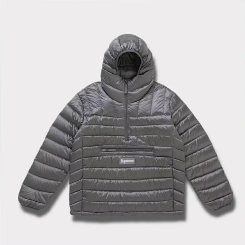 Supreme シュプリーム 2025AW Micro Down Half Zip Pullover マイクロダウンハーフジッププルオーバー シルバー