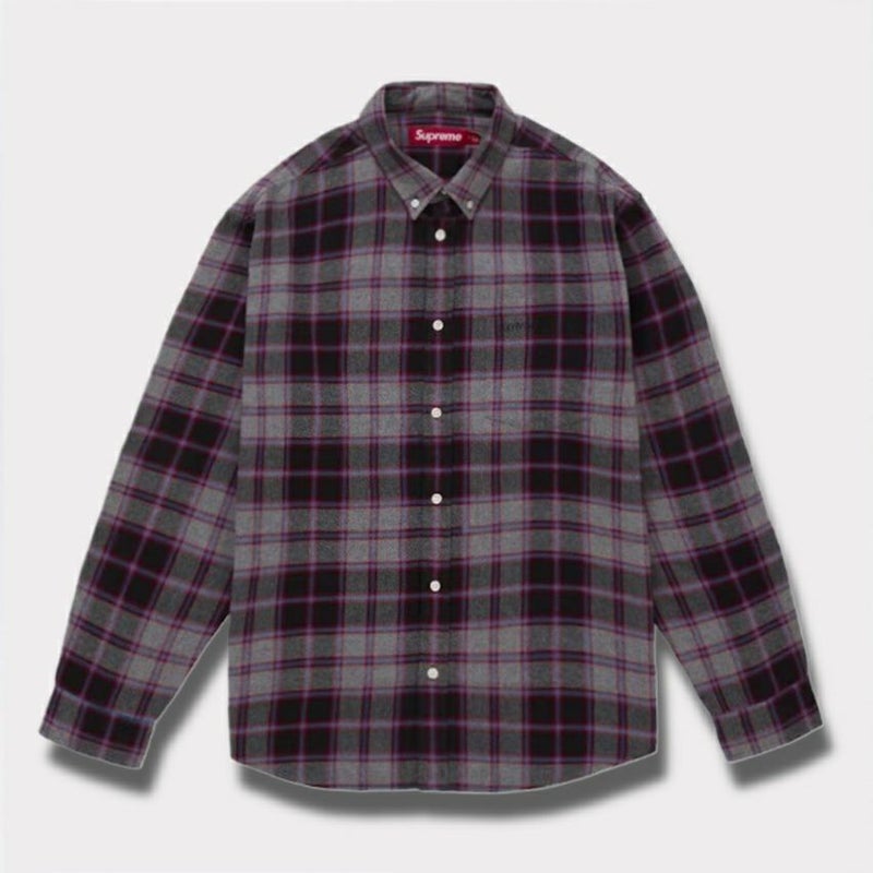  Supreme シュプリーム 2025AW Plaid Flannel Shirt プレイドフランネルシャツ グレー