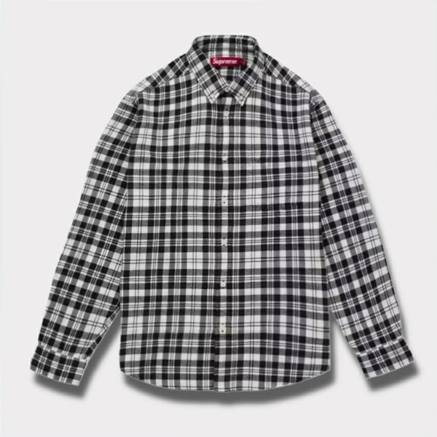 Supreme ストライプ パーカー アイボリー/ブラック Supreme シュプリーム 2024AW Reflective Pinstripe Track Jacket