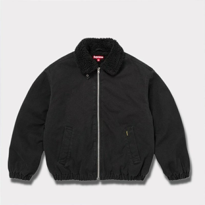 Supreme シュプリーム 2025AW Faux Shearling Lined Bomber Jacket　フォークス シアリング ラインド ボンバー ジャケット　ブラック